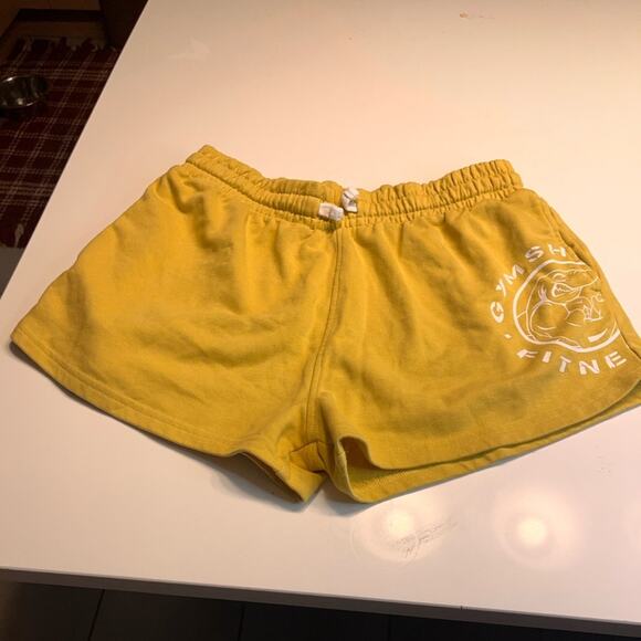 Gymshark Yellow Legacy Graphic Short Sz M - Picture 4 of 9